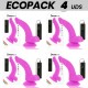 ECOPACK 6 UDS DIVERSIA DILDO FLEXIBLE CON VIBRACION 215 CM LILA