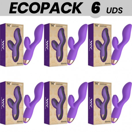 ECOPACK 6 UDS WOMANVIBE DONNA VIBRADOR SILICONA RECARGABLE