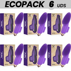 ECOPACK 6 UDS - WOMANVIBE AISHA DEDAL ESTIMULADOR SILICONA