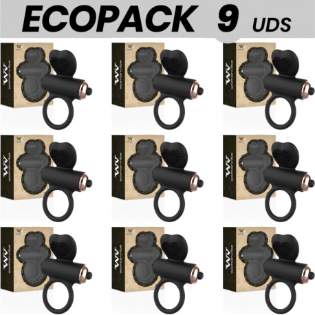 ECOPACK 9 UDS WOMANVIBE ZEUS ANILLO VIBRADOR SILICONA