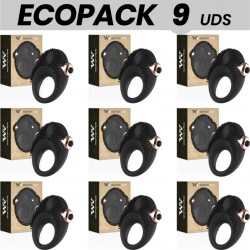 ECOPACK 9 UDS - WOMANVIBE THOR ANILLO VIBRADOR SILICONA