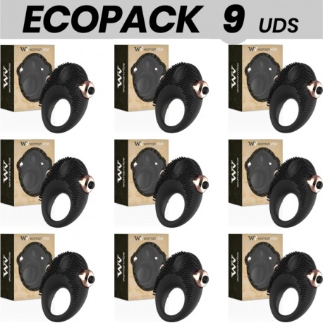 ECOPACK 9 UDS WOMANVIBE THOR ANILLO VIBRADOR SILICONA