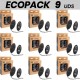ECOPACK 9 UDS WOMANVIBE ALSAN HUEVO CONTROL REMOTO NEGRO SILICONA NEGRO