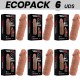 ECOPACK 6 UDS VIRILXL EXTENSION DE PENE LIQUID SILICONE V5 MARRON