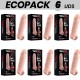ECOPACK 6 UDS VIRILXL EXTENSION DE PENE LIQUID SILICONE V9 NATURAL