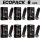 ECOPACK 6 UDS VIRILXL EXTENSION Y FUNDA DE PENE V11 NEGRO
