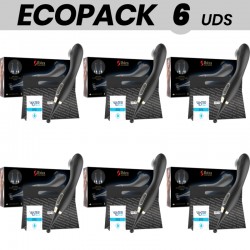 ECOPACK 6 UDS - IBIZA ESTIMULADOR DE CLITORIS INTERCAMBIABLES Y PULSATION VIBRADOR C PUNTO G
