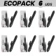 ECOPACK 6 UDS BLACKSILVER KENJI VIBRADOR RABBIT UP DOWN COMPATIBLE CON WATCHME