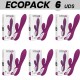 ECOPACK 6 UDS COVERME TAYLOR VIBRADOR COMPATIBLE CON WATCHME WIRELESS TECHNOLOGY