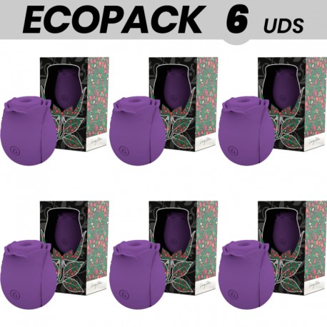 ECOPACK 6 UDS MIA ROSE ONDAS ESTIMULADORAS CLaTORIS POR ONDAS EDICIaN LIMITADA MORADO