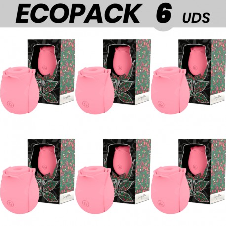 ECOPACK 6 UDS MIA ROSE ONDAS ESTIMULADORAS CLaTORIS POR ONDAS EDICIaN LIMITADA ROSA