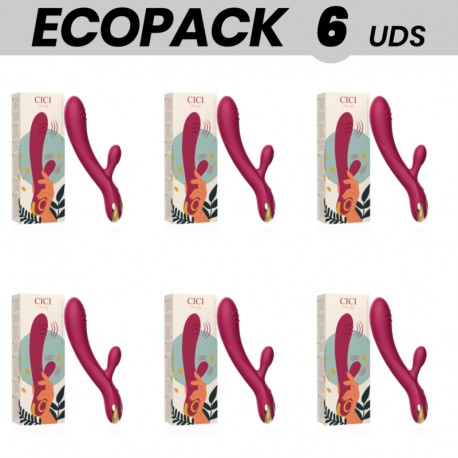 ECOPACK 6 UDS CICI BEAUTY PREMIUM SILICONE RABBIT VIBRATOR