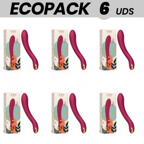 ECOPACK 6 UDS CICI BEAUTY PREMIUM SILICONE G SPOT VIBRATOR
