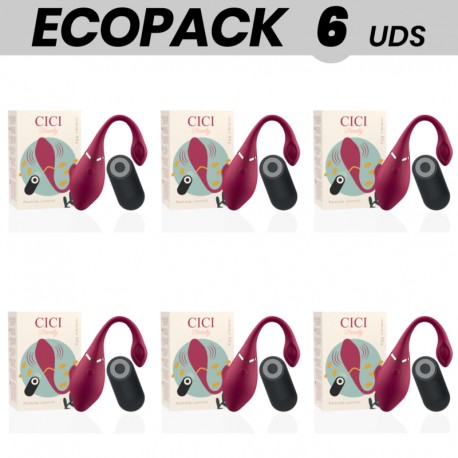 ECOPACK 6 UDS CICI BEAUTY PREMIUM SILICONE EGG VIBRATOR REMOTE CONTROL