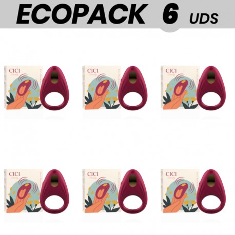 ECOPACK 6 UDS CICI BEAUTY PREMIUM SILICONE VIBRATING RING