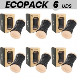 ECOPACK 6 UDS - WOMANVIBE MASTURBADOR DOBLE GUMY