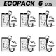 ECOPACK 6 UDS INTENSE PUMP ONDAS ESTIMULADORAS VAGINA MANUAL MUJER
