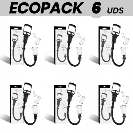ECOPACK 6 UDS INTENSE PUMP ONDAS ESTIMULADORAS PEZONES MUJER