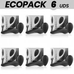 ECOPACK 6 UDS BLACKSILVER PRESTON PANTIE MAGNETICO VIBRADOR SILICONA REMOTO
