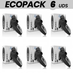ECOPACK 6 UDS BLACKSILVER DRAKE DELUXE SUCKING VIBE SILICONA RECARGABLE NEGRO