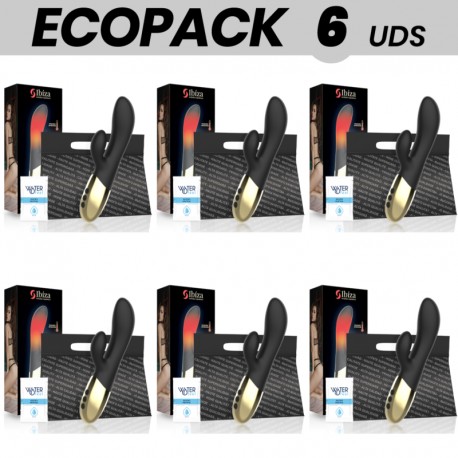ECOPACK 6 UDS IBIZA VIBRADOR RABBIT EFECTO CALOR