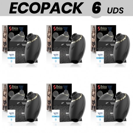 ECOPACK 6 UDS IBIZA MASAJEADOR 3 EN 1 SUCKING LICKING PULSING