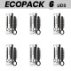 ECOPACK 6 UDS BLACKSILVER BOB POTENTE CADENA ANAL SILICONA