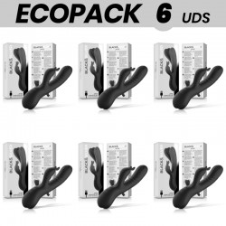 ECOPACK 6 UDS BLACKSILVER JAMIE VIBRADOR RABBIT EFECTO WAVE