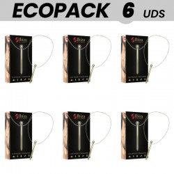 ECOPACK 6 UDS - IBIZA ESTIMULADOR DE CLITORIS DE BOLSILLO COLLAR RECARGABLE 12 MODOS DE VIBRACIÃN DORADO 12,2 X 1,4