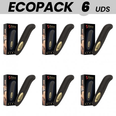 ECOPACK 6 UDS IBIZA ESTIMULADOR DE CLITORIS RECARGABLE 10 MODOS DE VIBRACIaN 13 X 29