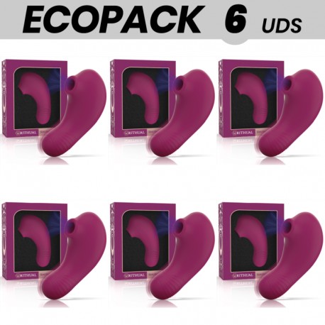 ECOPACK 6 UDS RITHUAL SHUSHU PRO POCKET ESTIMULADOR CLITORIS 2 POTENTES MOTORES ORQUIDEA