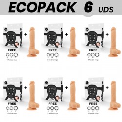 ECOPACK 6 UDS COCK MILLER ARNES SILICONA DENSITY COCKSIL ARTICULABLE 18 CM