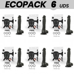ECOPACK 6 UDS COCK MILLER ARNES SILICONA DENSITY ARTICULABLE COCKSIL NEGRO 195 CM