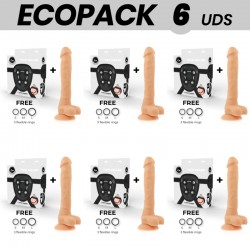 ECOPACK 6 UDS COCK MILLER ARNES SILICONA DENSITY ARTICULABLE COCKSIL 24 CM