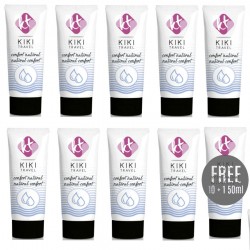 KIKÃ TRAVEL - GEL DESLIZANTE NATURAL CONFORT 50ML 10 + 1 GRATIS