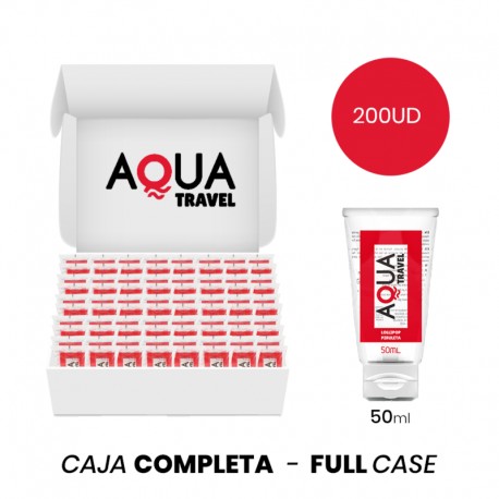 MOQ 200 AQUA TRAVEL LUBRICANTE BASE AGUA SABOR PIRULETA 50 ML