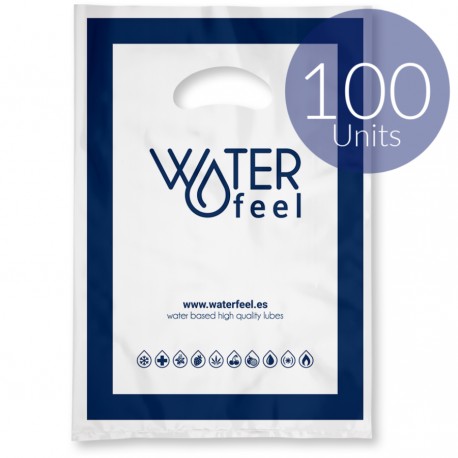 WATERFEEL 100 BOLSAS PLASTICO PEQUEaAS 25 X 35 CM