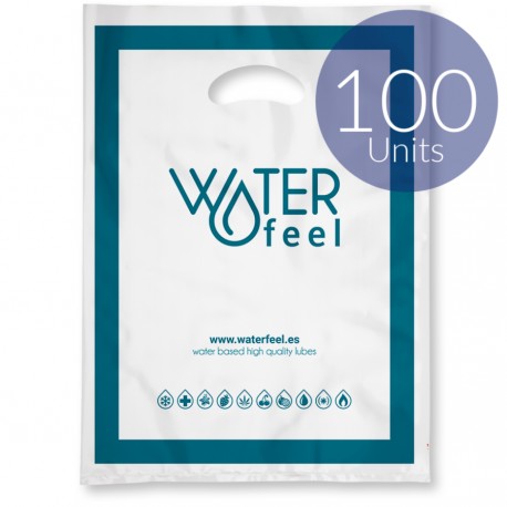 WATERFEEL 100 BOLSAS PLASTICO GRANDES 40 X 50 CM