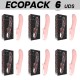 ECOPACK 6 UDS MIA PISA VIBRADOR ROTADOR ROSA