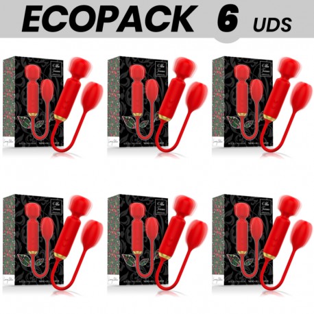 ECOPACK 6 UDS MIA TOSCANA DOUBLE PLEASURE WAND HUEVO VIBRADOR