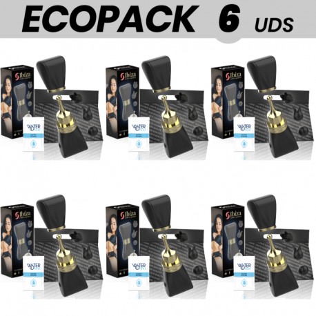 ECOPACK 6 UDS IBIZA SET ESTIMULADOR CLITORIS LAZO CON 3 CABEZALES
