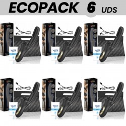 ECOPACK 6 UDS IBIZA VIBRADOR HI TECH RABITT MULTI CELDAS CLITORIALES Y DOBLE WAVE
