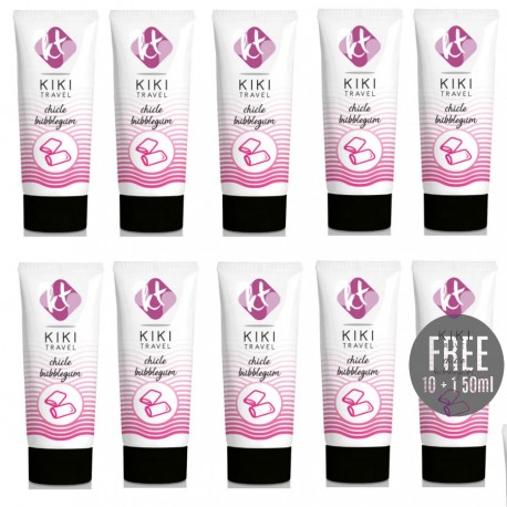 KIKa TRAVEL LUBRICANTE SABOR A CHICLE 50ML 10 1 GRATIS