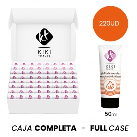 MOQ 220 KIKa TRAVEL GEL DESLIZANTE SABOR A CANNABIS EFECTO CALOR INTENSO 50 ML