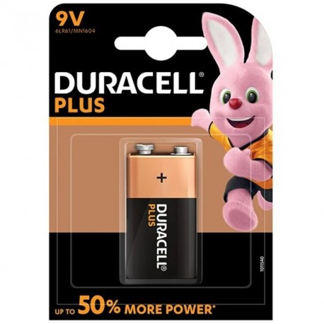DURACELL PLUS POWER PILA ALCALINA 9V LR61 BLISTER1
