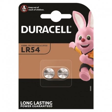 DURACELL PILA BOTON ALCALINA LR54 LR1130 AG10 15V BLISTER2