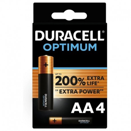 DURACELL OPTIMUM 200 PILA ALCALINA AA LR6 BLISTER4