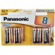 PANASONIC BRONZE PILA ALCALINA AA LR6 BLISTER8