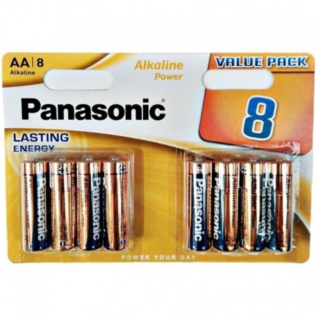 PANASONIC BRONZE PILA ALCALINA AA LR6 BLISTER8