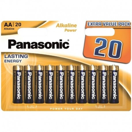 PANASONIC BRONZE PILA ALCALINA AA LR6 BLISTER20
